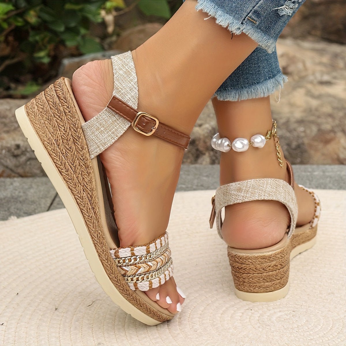 Aveline | Sandalias casual de mujer con strass