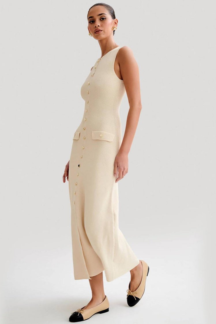 Adriana | Vestido largo de punto elegante