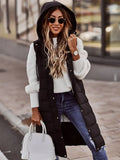 Bodywarmer Dames met een Capuchon en een Slank Mouwloos Ontwerp