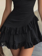 Estrella | Vestido mini de encaje — vista trasera