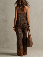 Ximena - Conjunto de tres piezas leopardo - detalle