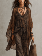 Ximena - Conjunto de tres piezas leopardo - look completo