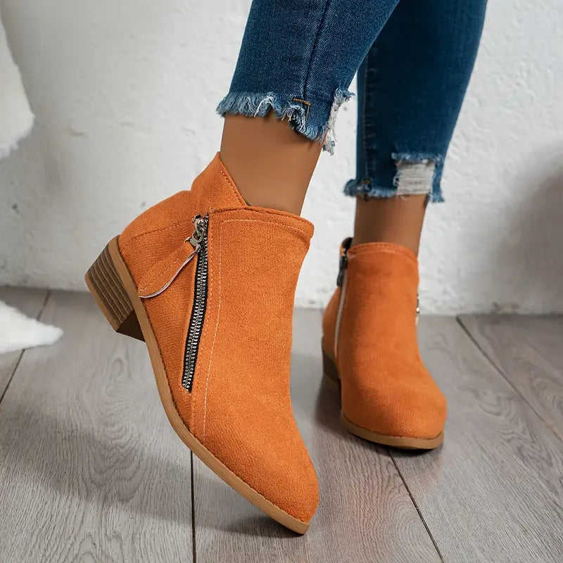 Goretti | Botas de ante con tacón