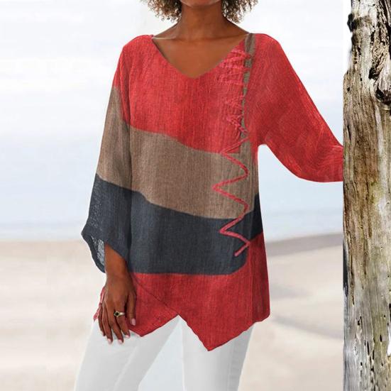 Petra | Blusa clásica con diseño geométrico