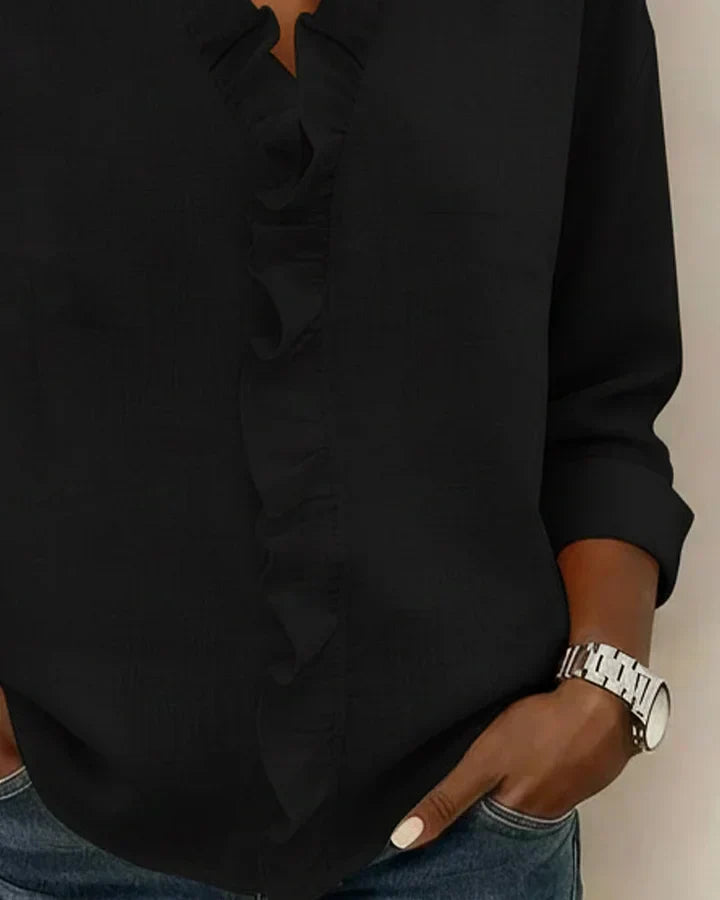 Carlota | Blusa elegante con escote en V
