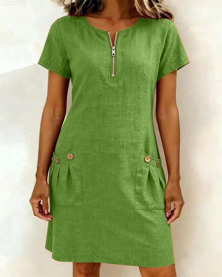 Hanna | Vestido de verano de mezcla de lino
