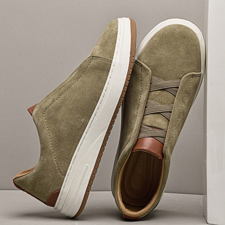 Gil | Zapatillas slip-on de efecto ante