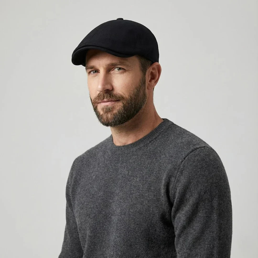 Gorra plana elegante para hombre