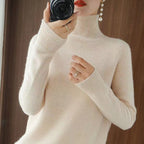 Brenda | Jersey de cuello alto de punto suave