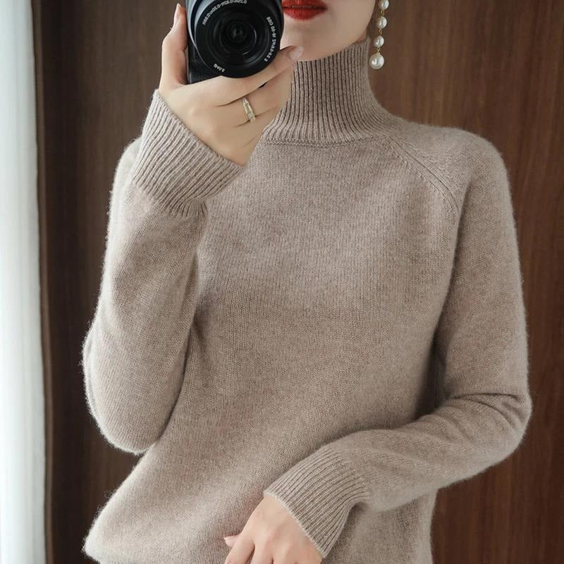 Brenda | Jersey de cuello alto de punto suave