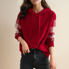 Ramona | Sudadera con capucha y punto gráfico