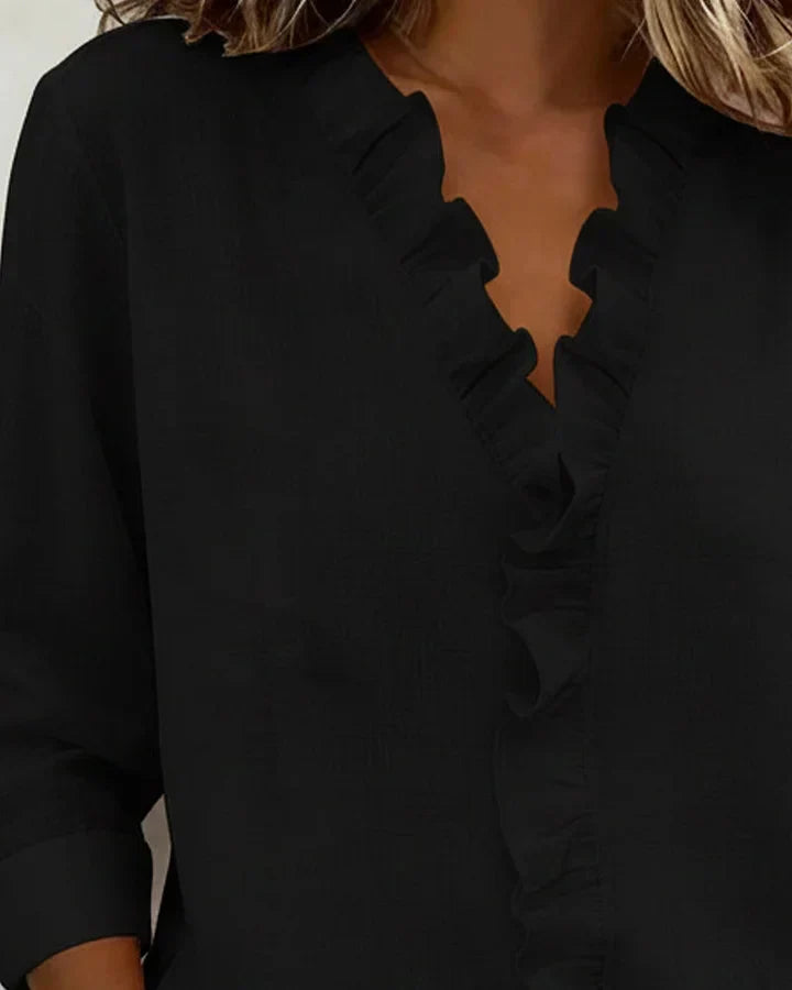 Carlota | Blusa elegante con escote en V