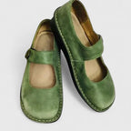 Iria | Zapatos de piel con tira y punta redonda