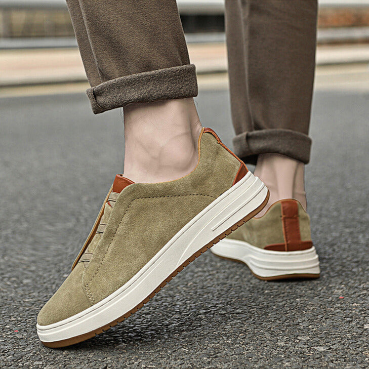 Gil | Zapatillas slip-on de efecto ante
