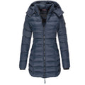 Winterjas Dames Puffer met Afritsbare Capuchon en Ritssluiting