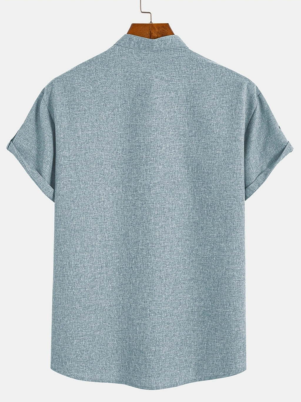 Sabino | Camisa de manga corta con cuello mao