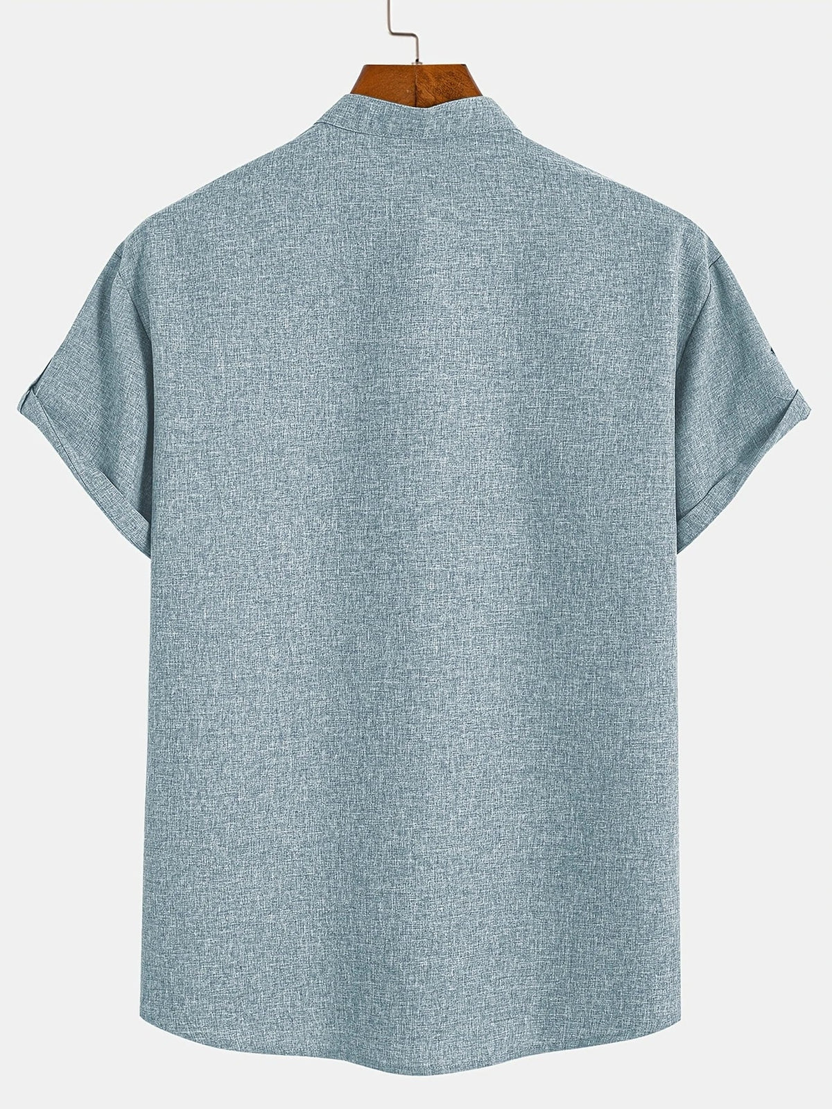 Sabino | Camisa de manga corta con cuello mao