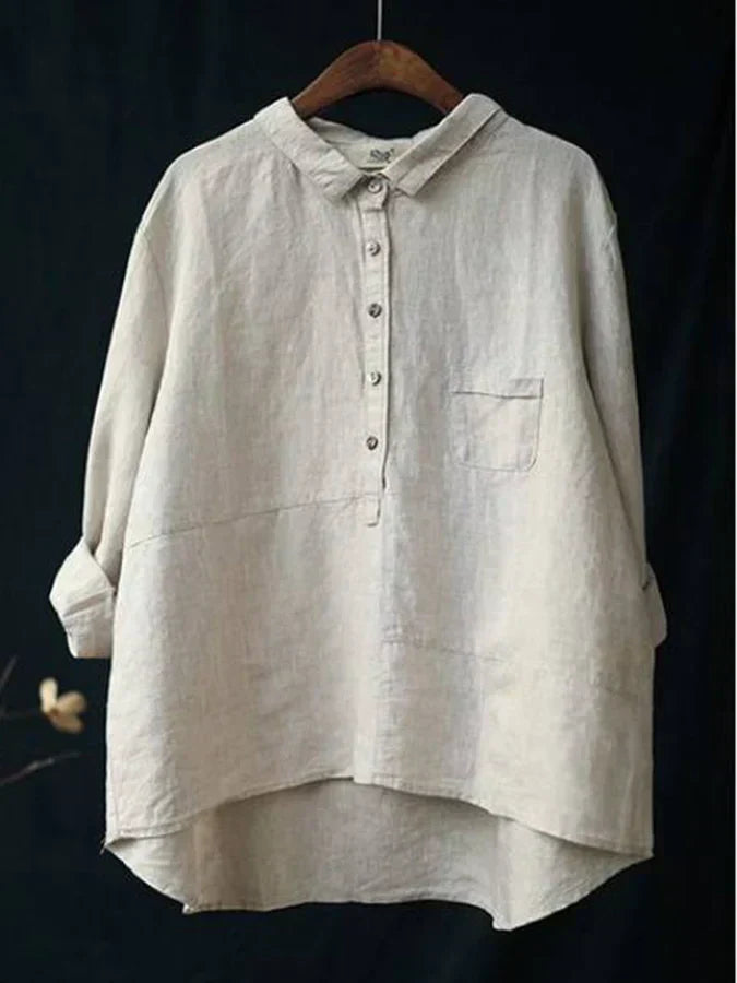 Celeste | Blusa vintage ligera y transpirable