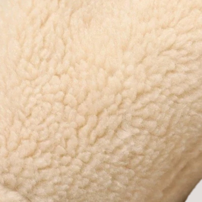 Elisa – Vintage Faux Shearling Biker Jacket