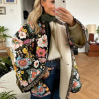 Alejandra | Chaqueta de entretiempo con bordado floral