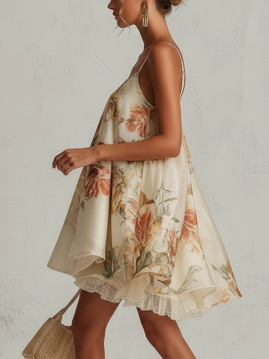 Paloma | Vestido mini de organza — detalle