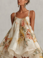 Paloma | Vestido mini de organza — vista lateral