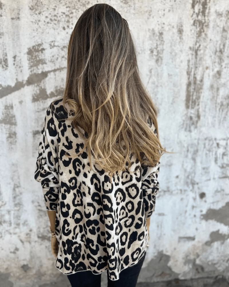 Salma | Top con estampado de leopardo