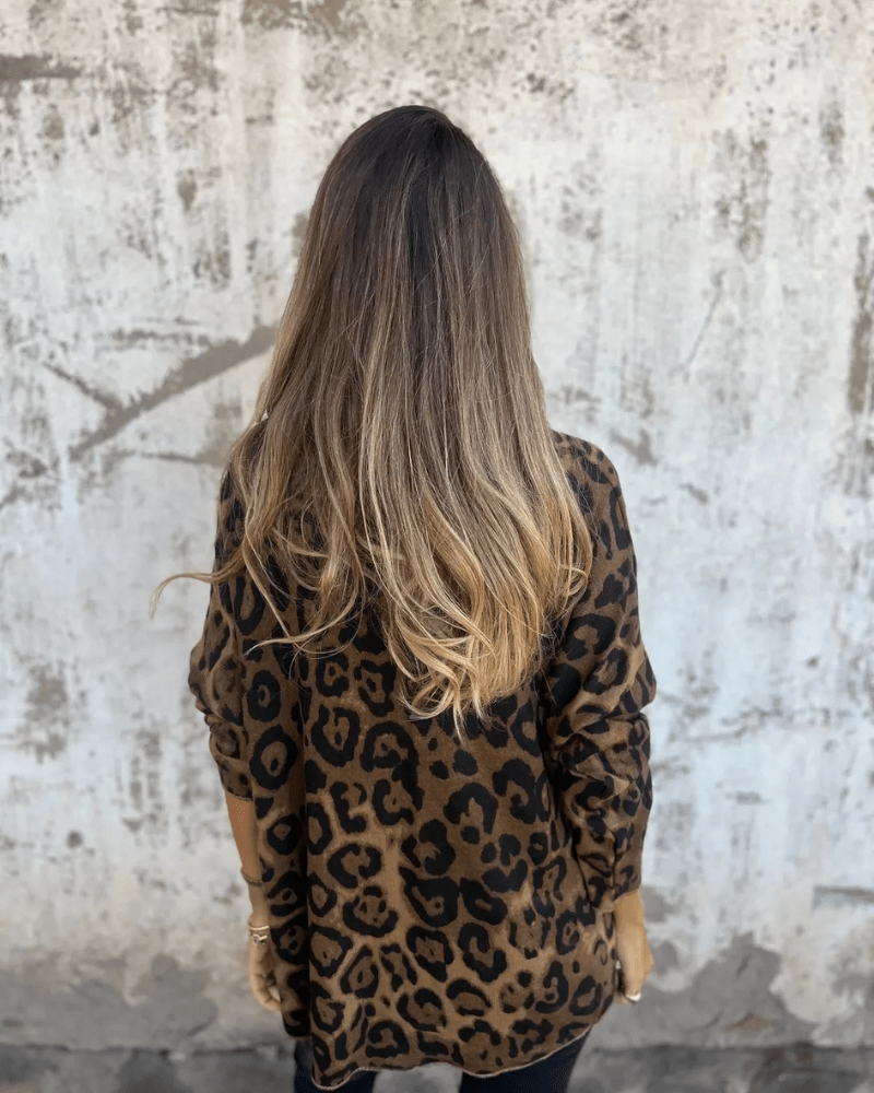 Salma | Top con estampado de leopardo