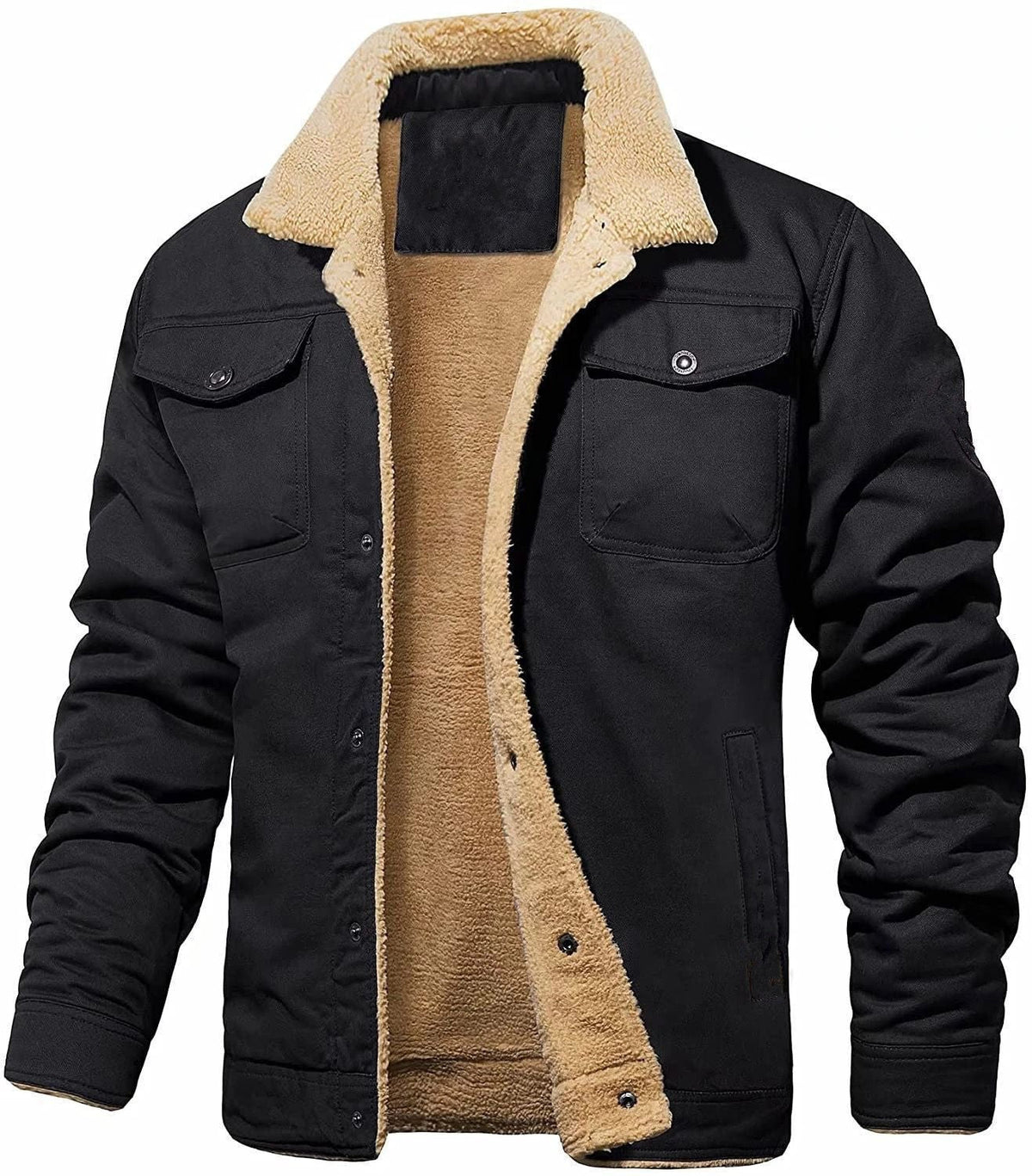 Everest - Faux Shearling-Lined Bomber Jacket