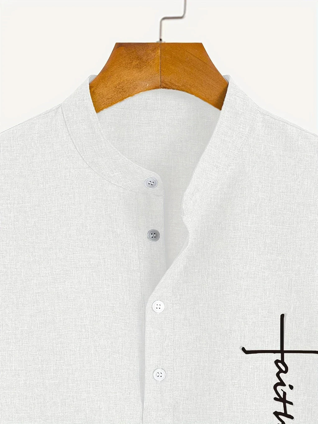 Sabino | Camisa de manga corta con cuello mao
