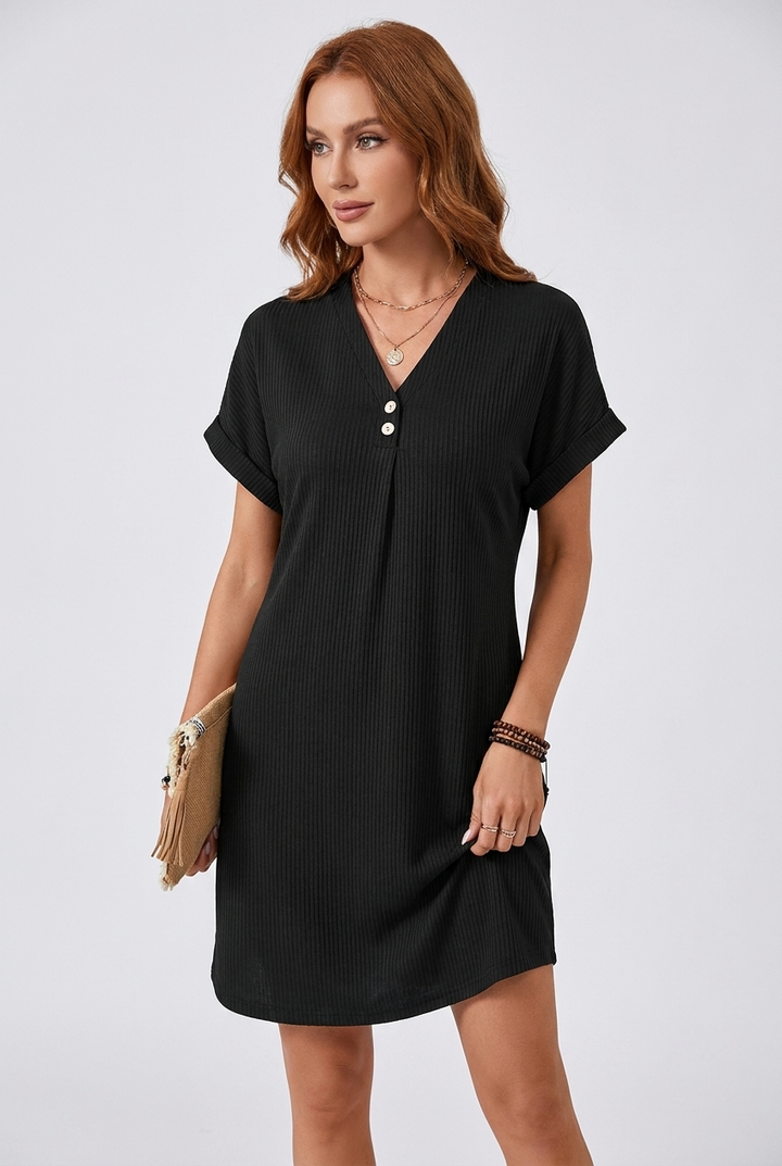 Elin | Vestido midi fluido con escote en V