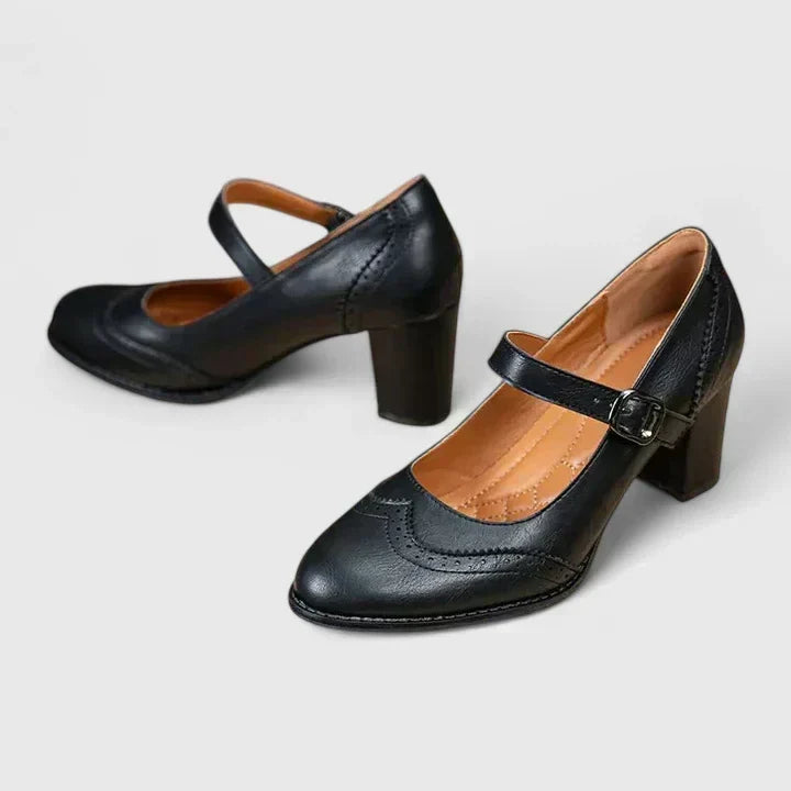 Lucinda | Zapatos con tira y tacón ancho