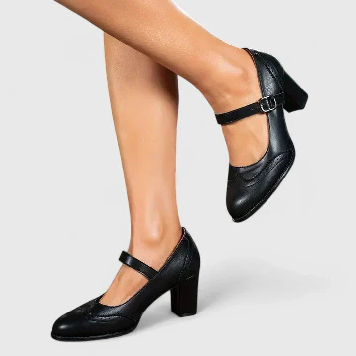 Lucinda | Zapatos con tira y tacón ancho