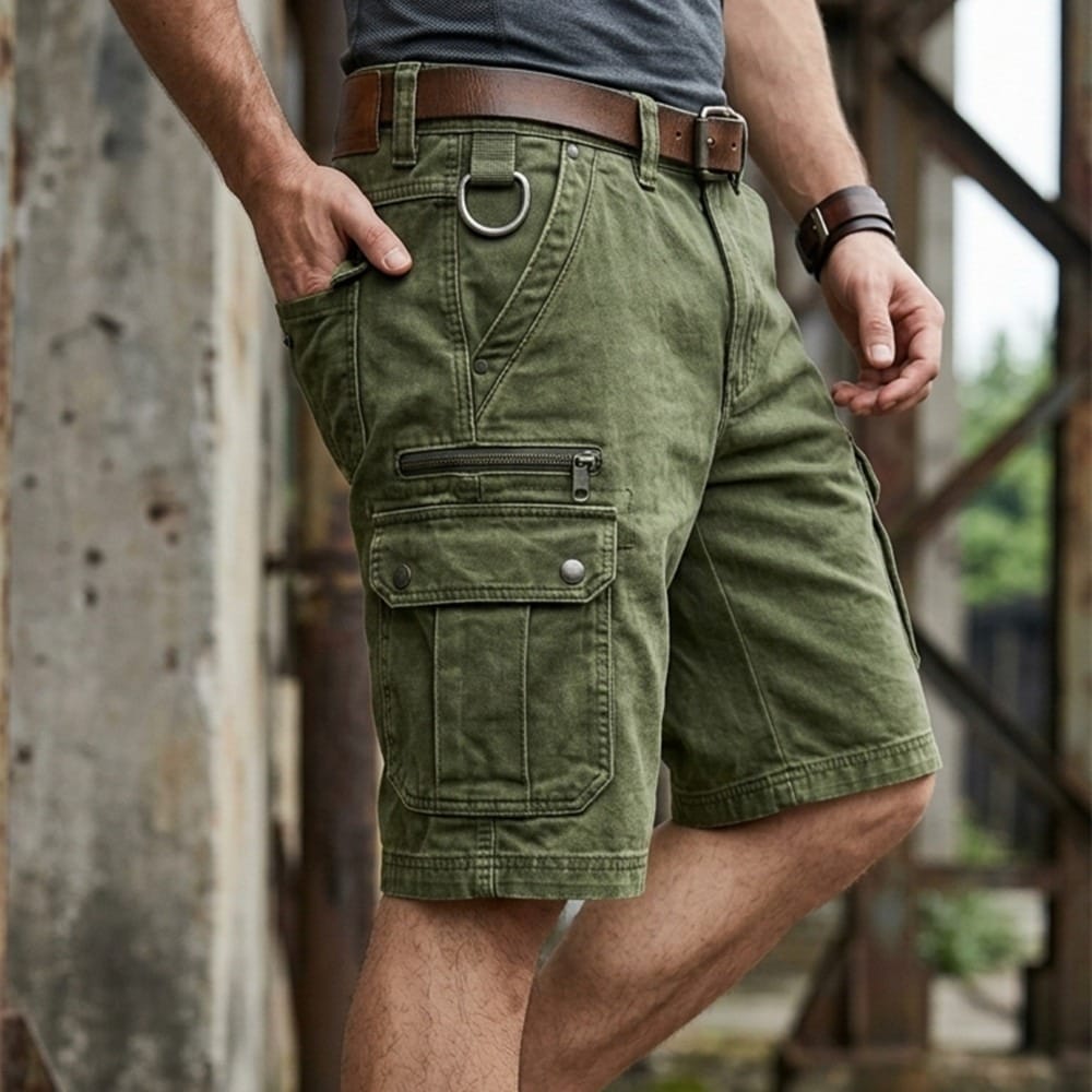 Lars | Shorts cargo vaqueros funcionales