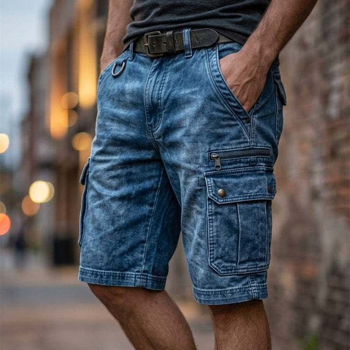 Lars | Shorts cargo vaqueros funcionales