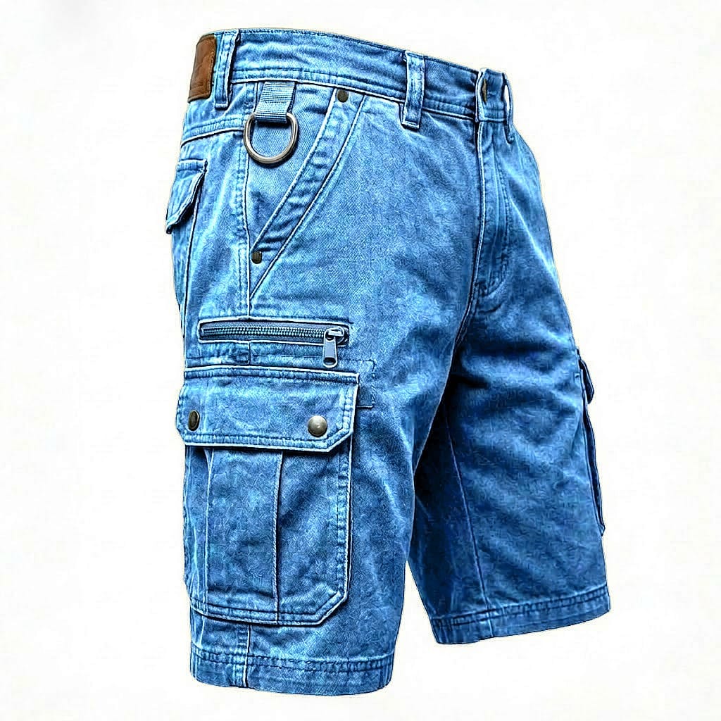 Lars | Shorts cargo vaqueros funcionales