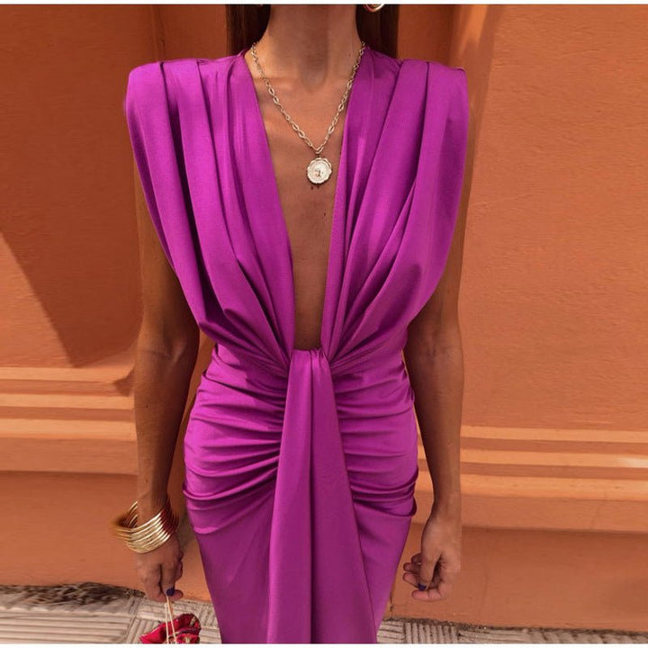 Isabelle | Vestido de fiesta con escote en V profundo