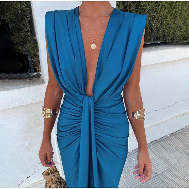 Isabelle | Vestido de fiesta con escote en V profundo