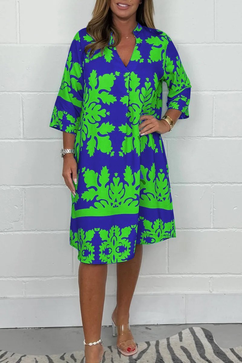 Niva | Vestido midi brillante de primavera