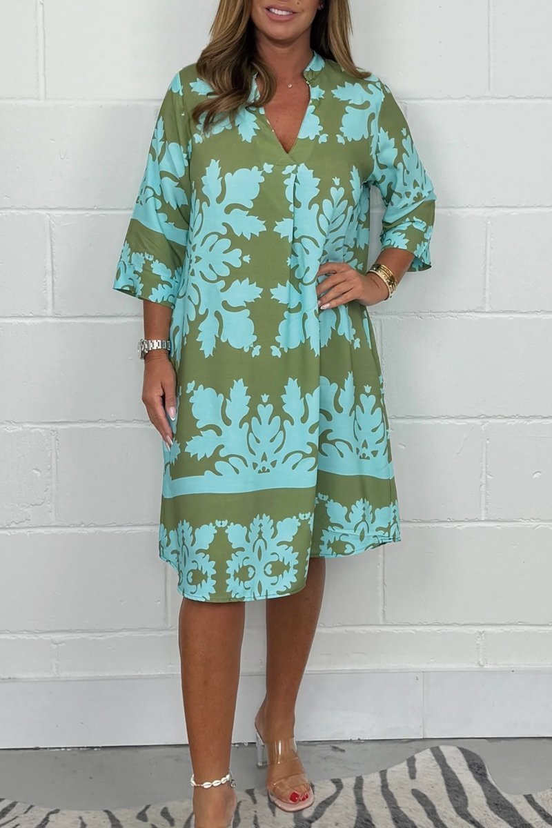 Niva | Vestido midi brillante de primavera