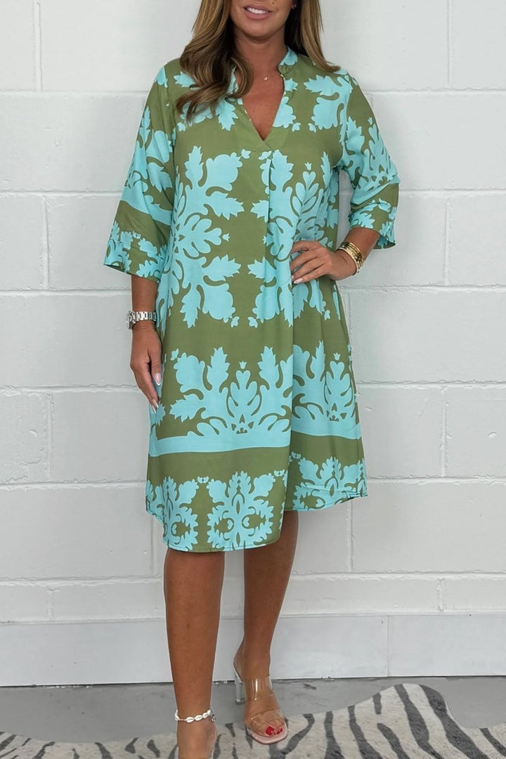 Niva | Vestido midi brillante de primavera