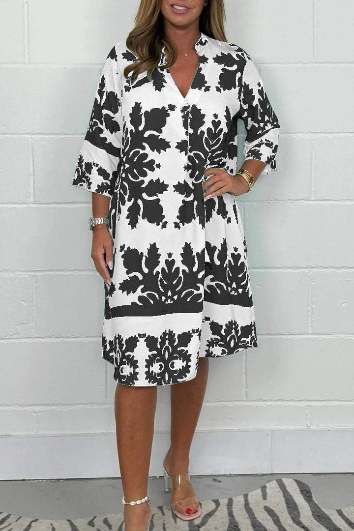 Niva | Vestido midi brillante de primavera
