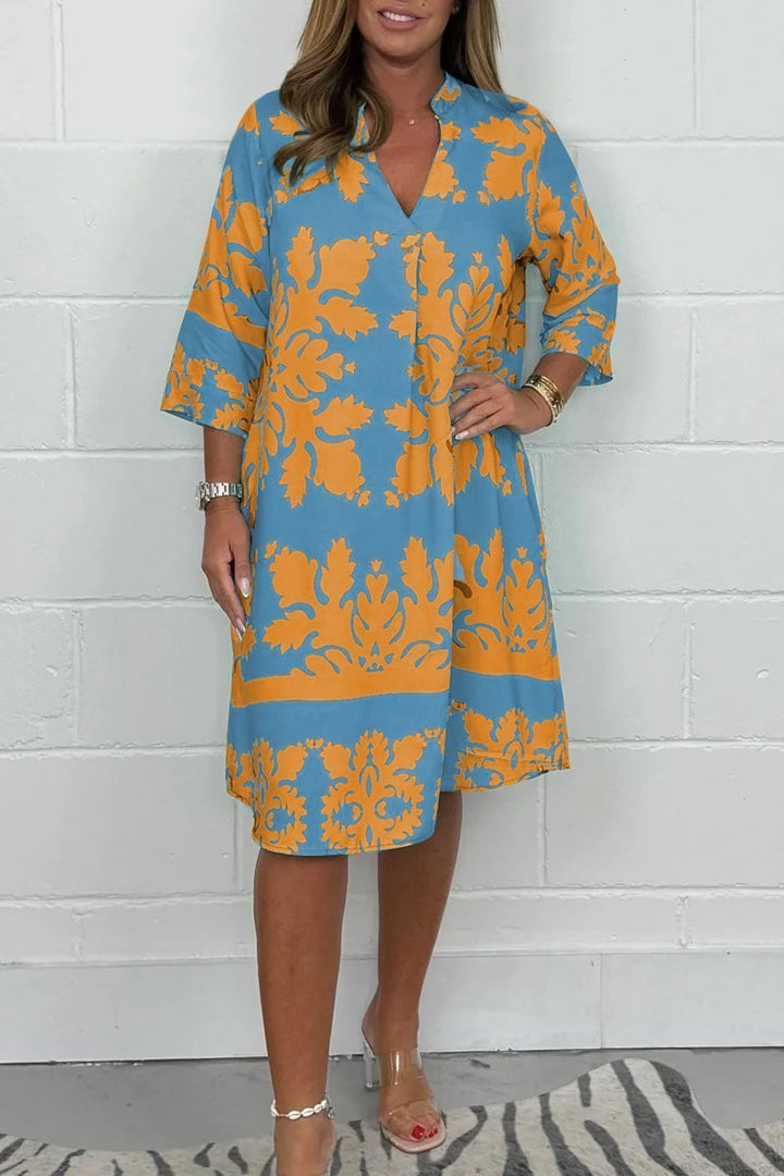 Niva | Vestido midi brillante de primavera