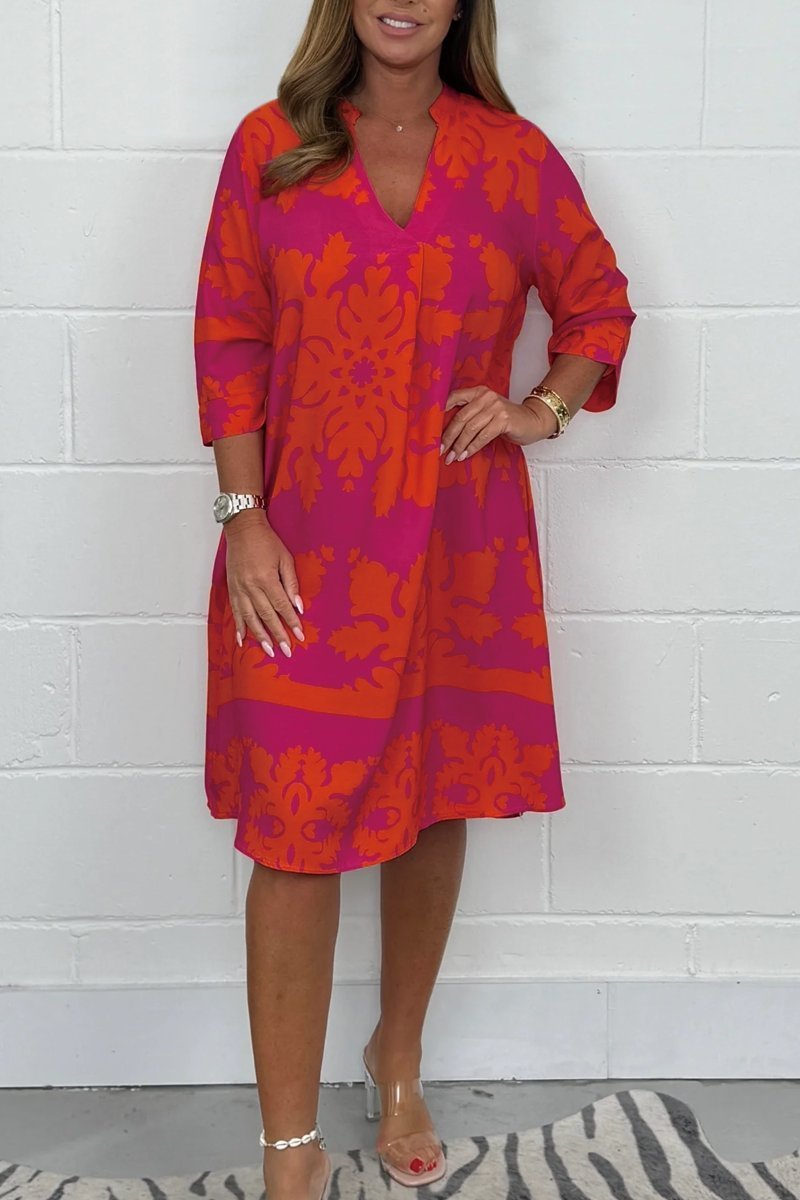 Niva | Vestido midi brillante de primavera