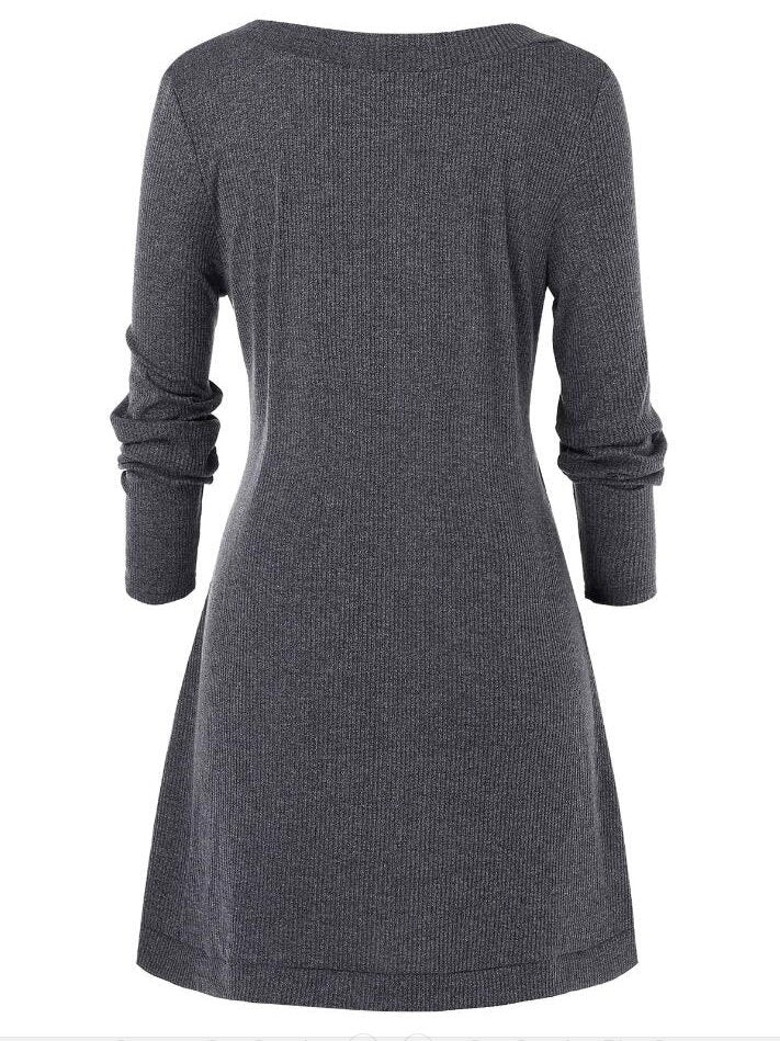 Clara | Vestido de punto con botones