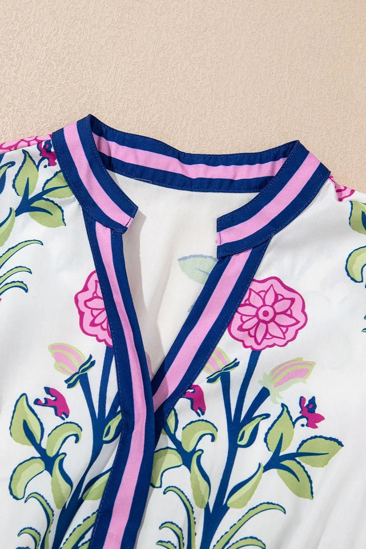 Tessa | Vestido midi boho con volantes y mangas abullonadas