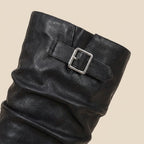 Virelle | Damen-Motorradstiefel in Lederoptik mit Nieten