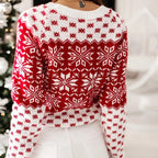 Zaida | Jersey de punto invernal con cuello redondo