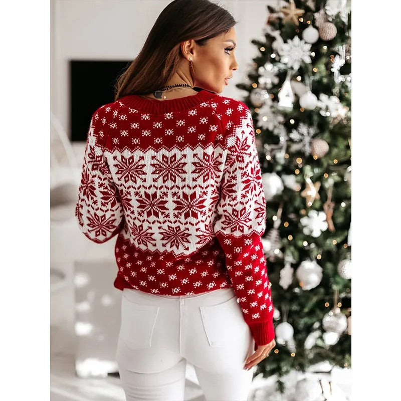 Zaida | Jersey de punto invernal con cuello redondo