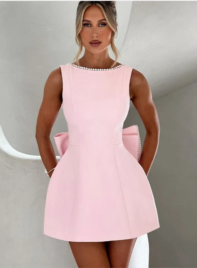 Valeria | Minivestido romántico con lazo